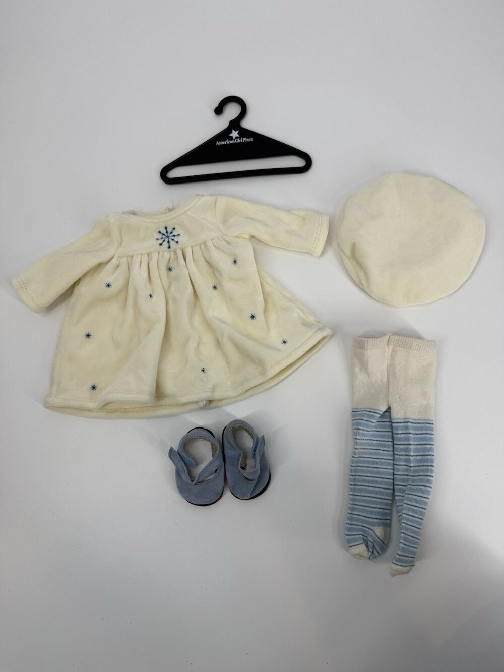 American Girl Bitty Baby Doll Winter Wonderland Outfit Set Snowflake